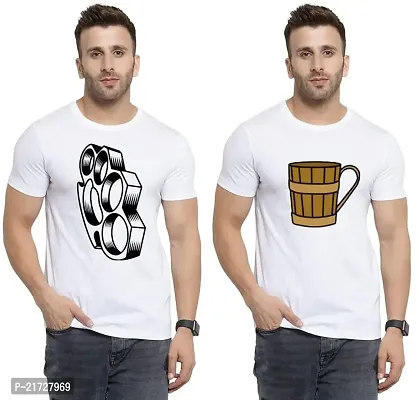 Denip - Where Fashion Begins | DP-2992 | Polyester Graphic Print T-Shirt | for Men  Boy | Pack of 2