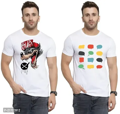 Denip - Where Fashion Begins | DP-9563 | Polyester Graphic Print T-Shirt | for Men  Boy | Pack of 2