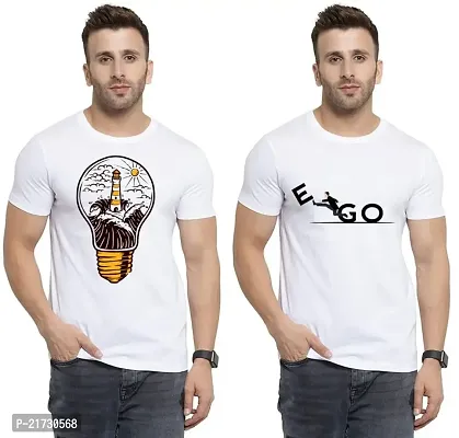 Denip - Where Fashion Begins | DP-7402 | Polyester Graphic Print T-Shirt | for Men  Boy | Pack of 2-thumb0