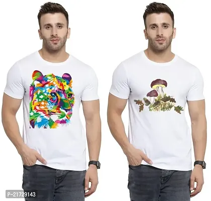 Denip - Where Fashion Begins | DP-1417 | Polyester Graphic Print T-Shirt | for Men  Boy | Pack of 2