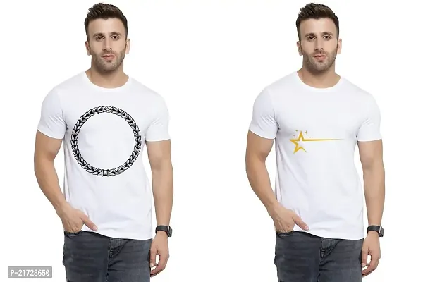 Denip - Where Fashion Begins | DP-3658 | Polyester Graphic Print T-Shirt | for Men  Boy | Pack of 2