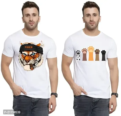 Denip - Where Fashion Begins | DP-4648 | Polyester Graphic Print T-Shirt | for Men  Boy | Pack of 2