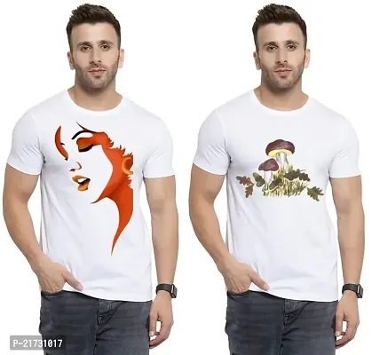 Denip - Where Fashion Begins | DP-5216 | Polyester Graphic Print T-Shirt | for Men  Boy | Pack of 2-thumb0