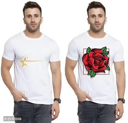 Denip - Where Fashion Begins | DP-4944 | Polyester Graphic Print T-Shirt | for Men  Boy | Pack of 2