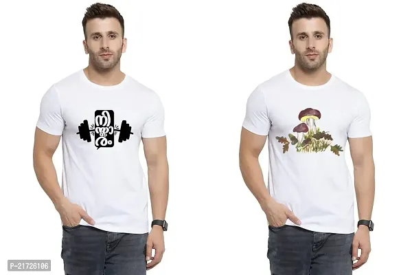 Denip - Where Fashion Begins | DP-2583 | Polyester Graphic Print T-Shirt | for Men  Boy | Pack of 2