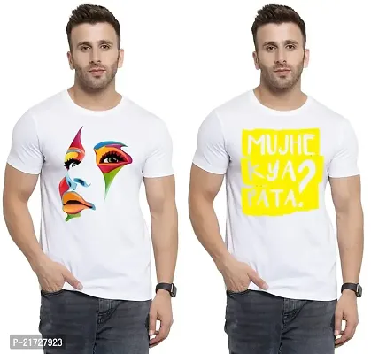 Denip - Where Fashion Begins | DP-3483 | Polyester Graphic Print T-Shirt | for Men  Boy | Pack of 2