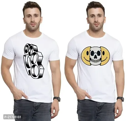 Denip - Where Fashion Begins | DP-5189 | Polyester Graphic Print T-Shirt | for Men  Boy | Pack of 2-thumb0