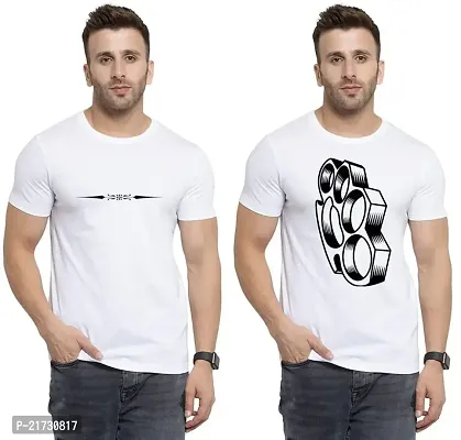 Denip - Where Fashion Begins | DP-5900 | Polyester Graphic Print T-Shirt | for Men  Boy | Pack of 2-thumb0