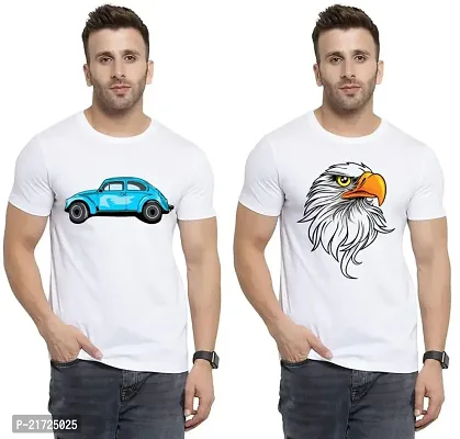 Denip - Where Fashion Begins | DP-2927 | Polyester Graphic Print T-Shirt | for Men  Boy | Pack of 2