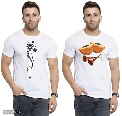 Denip - Where Fashion Begins | DP-4443 | Polyester Graphic Print T-Shirt | for Men  Boy | Pack of 2