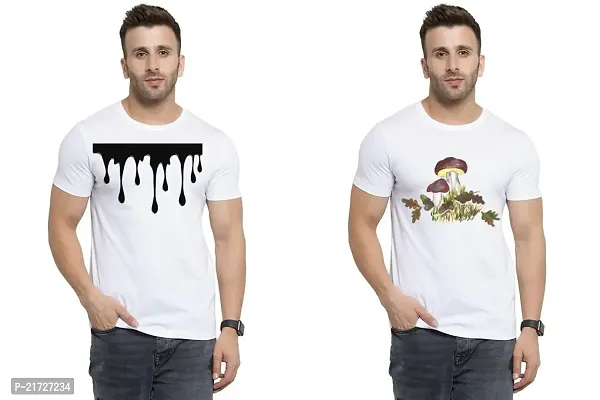 Denip - Where Fashion Begins | DP-2393 | Polyester Graphic Print T-Shirt | for Men  Boy | Pack of 2