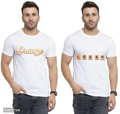 Denip - Where Fashion Begins | DP-3898 | Polyester Graphic Print T-Shirt | for Men  Boy | Pack of 2-thumb0