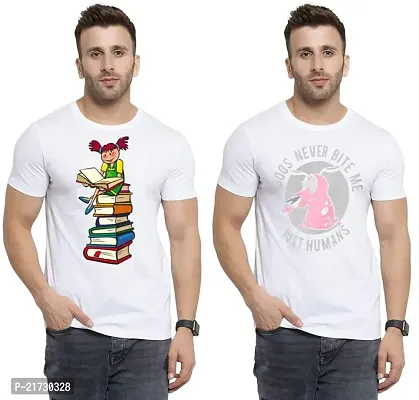 Denip - Where Fashion Begins | DP-5567 | Polyester Graphic Print T-Shirt | for Men  Boy | Pack of 2