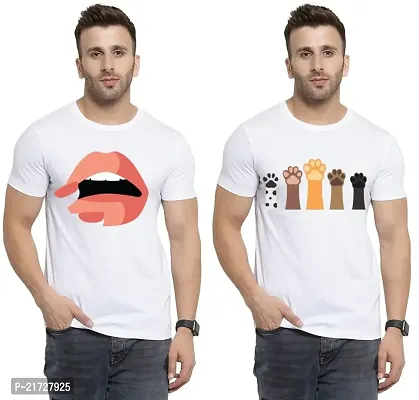 Denip - Where Fashion Begins | DP-7412 | Polyester Graphic Print T-Shirt | for Men  Boy | Pack of 2