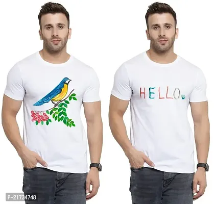 Denip - Where Fashion Begins | DP-2375 | Polyester Graphic Print T-Shirt | for Men  Boy | Pack of 2