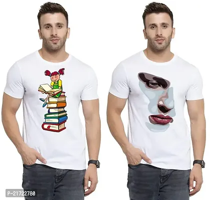 Denip - Where Fashion Begins | DP-3867 | Polyester Graphic Print T-Shirt | for Men  Boy | Pack of 2