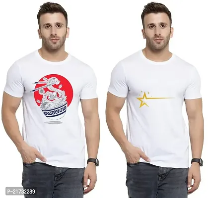 Denip - Where Fashion Begins | DP-8142 | Polyester Graphic Print T-Shirt | for Men  Boy | Pack of 2-thumb0