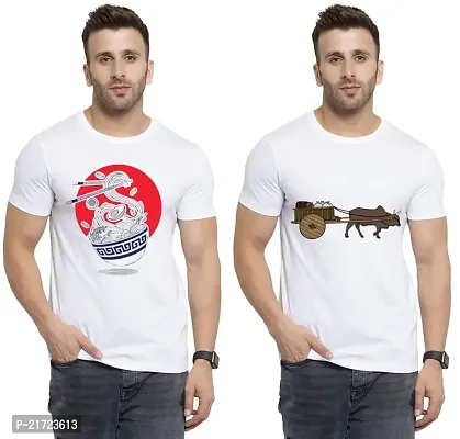 Denip - Where Fashion Begins | DP-3785 | Polyester Graphic Print T-Shirt | for Men  Boy | Pack of 2-thumb0