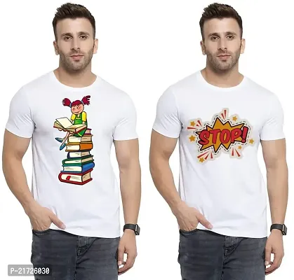 Denip - Where Fashion Begins | DP-5903 | Polyester Graphic Print T-Shirt | for Men  Boy | Pack of 2