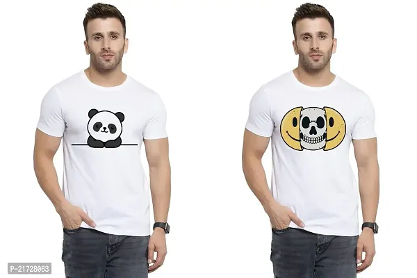 Denip - Where Fashion Begins | DP-2631 | Polyester Graphic Print T-Shirt | for Men  Boy | Pack of 2