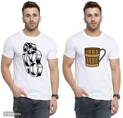 Denip - Where Fashion Begins | DP-2991 | Polyester Graphic Print T-Shirt | for Men  Boy | Pack of 2-thumb0