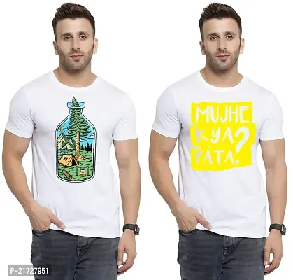 Denip - Where Fashion Begins | DP-5398 | Polyester Graphic Print T-Shirt | for Men  Boy | Pack of 2