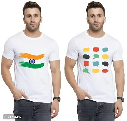 Denip - Where Fashion Begins | DP-6591 | Polyester Graphic Print T-Shirt | for Men  Boy | Pack of 2