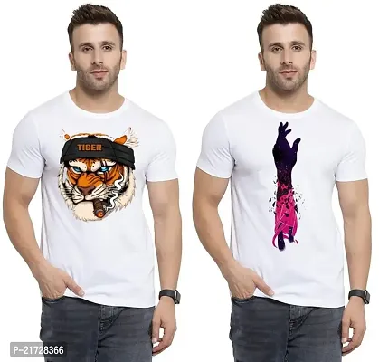 Denip - Where Fashion Begins | DP-5010 | Polyester Graphic Print T-Shirt | for Men  Boy | Pack of 2-thumb0