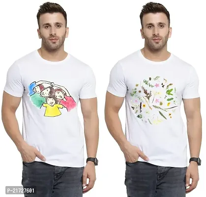 Denip - Where Fashion Begins | DP-399 | Polyester Graphic Print T-Shirt | for Men  Boy | Pack of 2
