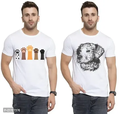 Denip - Where Fashion Begins | DP-3187 | Polyester Graphic Print T-Shirt | for Men  Boy | Pack of 2-thumb0