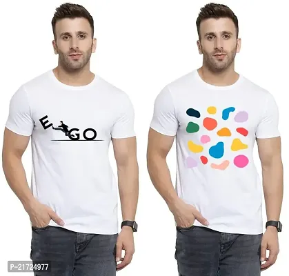 Denip - Where Fashion Begins | DP-4003 | Polyester Graphic Print T-Shirt | for Men  Boy | Pack of 2-thumb0