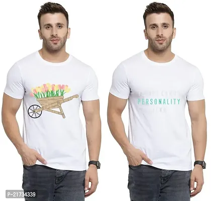 Denip - Where Fashion Begins | DP-5280 | Polyester Graphic Print T-Shirt | for Men  Boy | Pack of 2