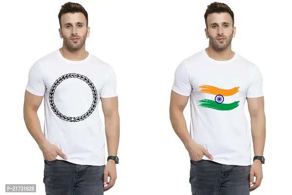 Denip - Where Fashion Begins | DP-9203 | Polyester Graphic Print T-Shirt | for Men  Boy | Pack of 2-thumb0