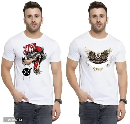 Denip - Where Fashion Begins | DP-1188 | Polyester Graphic Print T-Shirt | for Men  Boy | Pack of 2