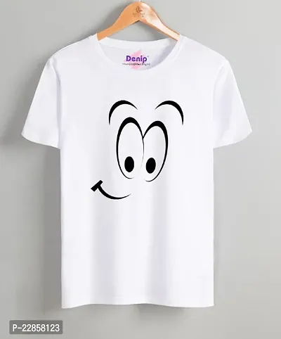 Latest and Trendy White Printed Tees-thumb0