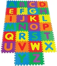 Kids Puzzle 36 Tiles Educational Interlocking alphabet puzzle mat  (Multicolor)-thumb2