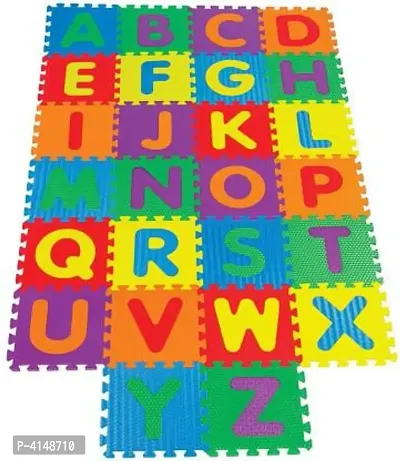 Kids Puzzle 36 Tiles Educational Interlocking alphabet puzzle mat  (Multicolor)-thumb3