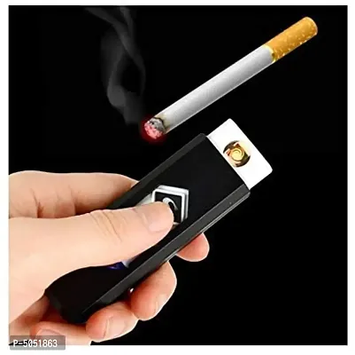 USB Cigarette Lighter Windproof Rechargeable Flameless Lighter.