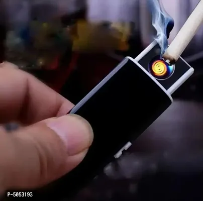 USB Cigar Cigarette Lighter Windproof Rechargeable Flameless Lighter-thumb0