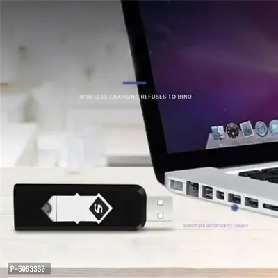 USB Cigarette Lighter Windproof Rechargeable Flameless Lighter.-thumb0
