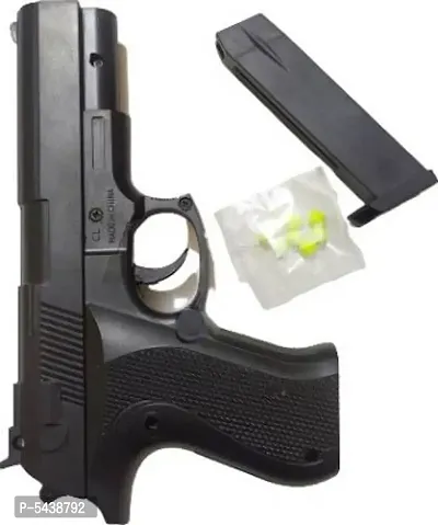Mouser Pistol Gun 729 for kids Guns  Darts with Extra Bullets Guns  Darts (Black) Slingshots  (Black)