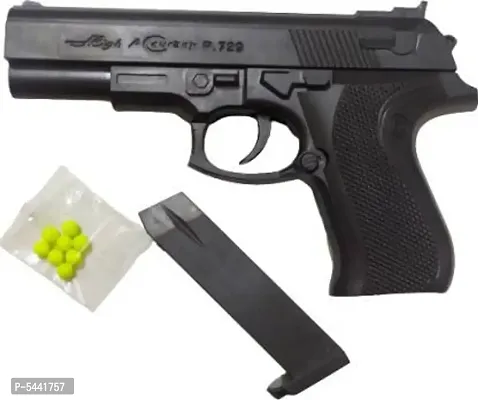 Mouser Pistol Gun 729 for kids Guns  Darts with Extra Bullets Guns  Darts (Black) Slingshots  (Black)