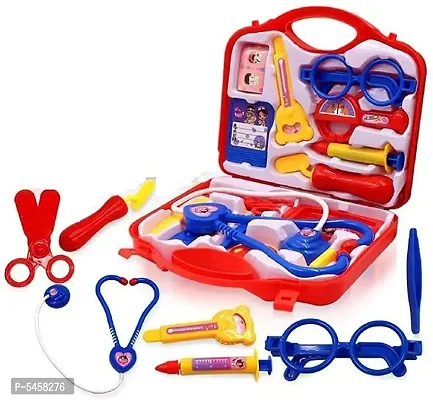 Doctor Play Set with Foldable Suitcase, Doctor Set Toy Game Kit, Compact Medical Accessories Toy Set Pretend Play Sets, Boys, Girls, Doctor Play Sets for Kids for 2-6 Years Old Kids (multicolour)