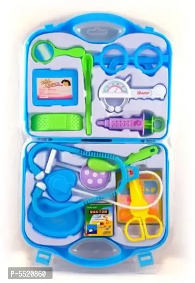 Doctor Kit with Foldable Suitcase Blue