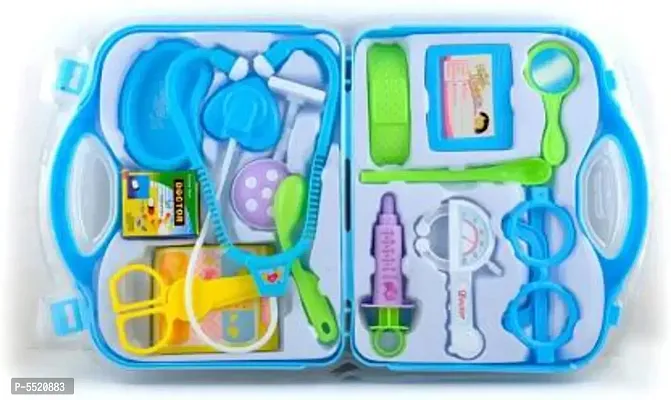 Doctor Kit with Foldable Suitcase Blue