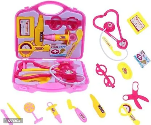 Doctor Kit for Kids, Pretend Play Medical Kit Toy Carry Case, Role Play Doctor Set Toys for Girls/ Kids/ Boys/ Toddlers Educational Toy for Kids, (Doctor Kit Multicoloured)-thumb0