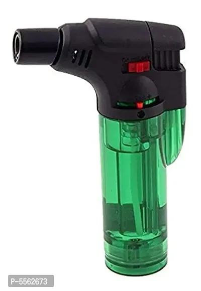 Adjustable Flame Butane Gas Jet Cigarette Torch Lighter Pocket Lighter (Random Color)-thumb0