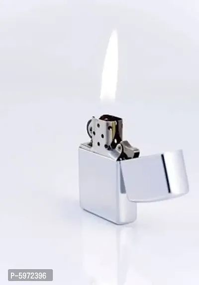 Earth silver lighter- Pocket Lighter  (Silver)-thumb0