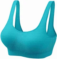 Women Air Cotton Non Padded Non-Wired Air Sports Bra (Pack of 3)-thumb1