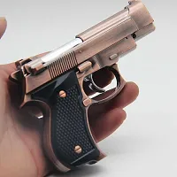 Brown Small Gun Lighter Steel Cigarette Gas Lighter-thumb1